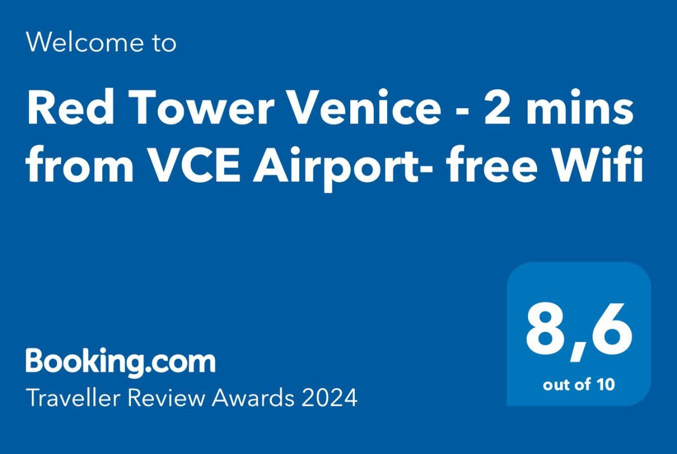 Red Tower Venice Apartment - 2 Mins From Vce Airport- Free Wifi Tessera Eksteriør bilde